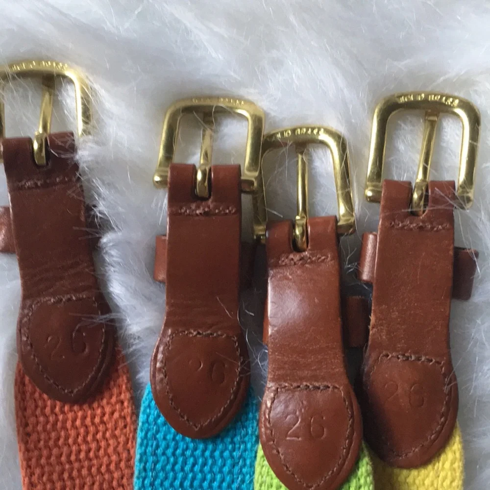 Leather Man Ltd leather belts size 26 handmade in Essex, Connecticut USA US made